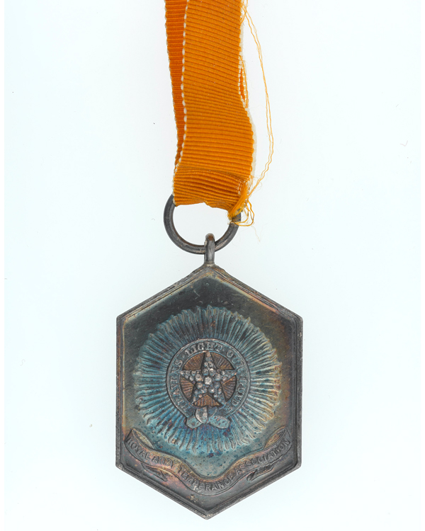Star of India Medal, awarded by Army Temperance Association, India, for three years’ temperance, c1893