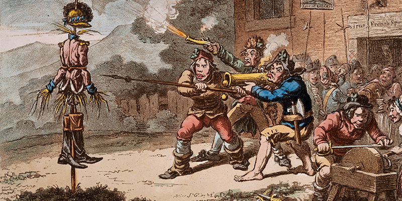 'United Irishmen in training', 1798