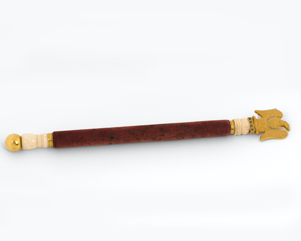 Baton presented to Captain Alexander Kennedy Clark by the officers of the 1st (or Royal) Dragoons to commemorate the capture of a French eagle, 1815