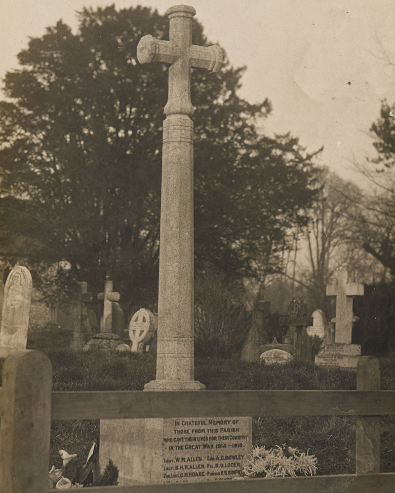 The village war memorial, Upper Clatford, Hampshire, c1923