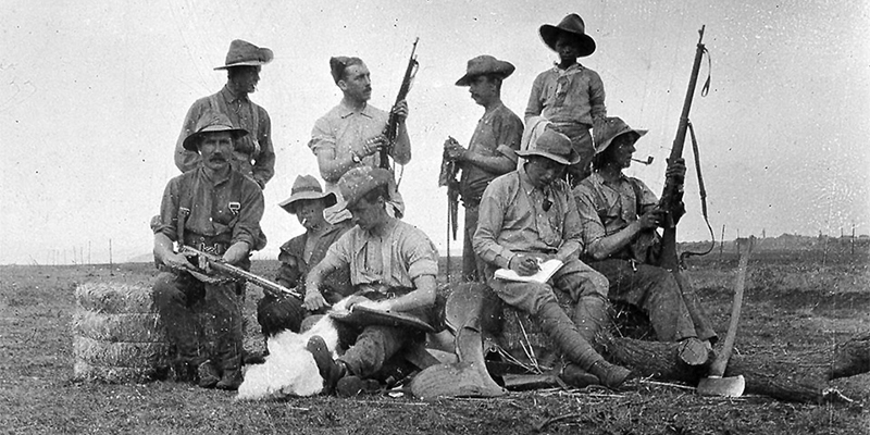 Men of ‘C’ Squadron, 21st Battalion, Imperial Yeomanry, 1901