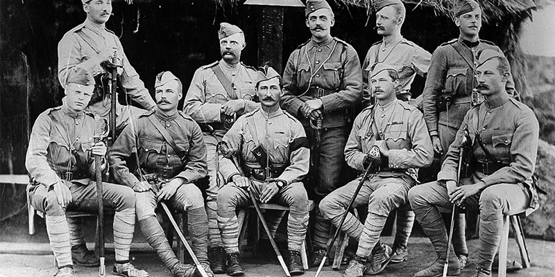 British officers of the Guides Infantry, c1879