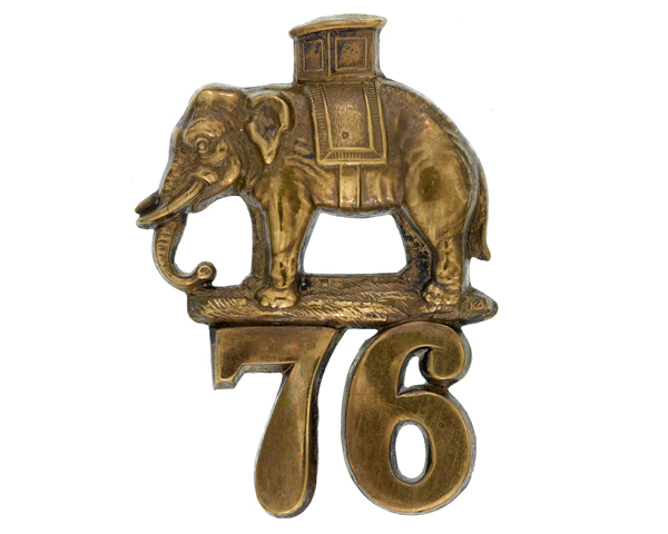 Glengarry badge, 76th Regiment of Foot, c1874