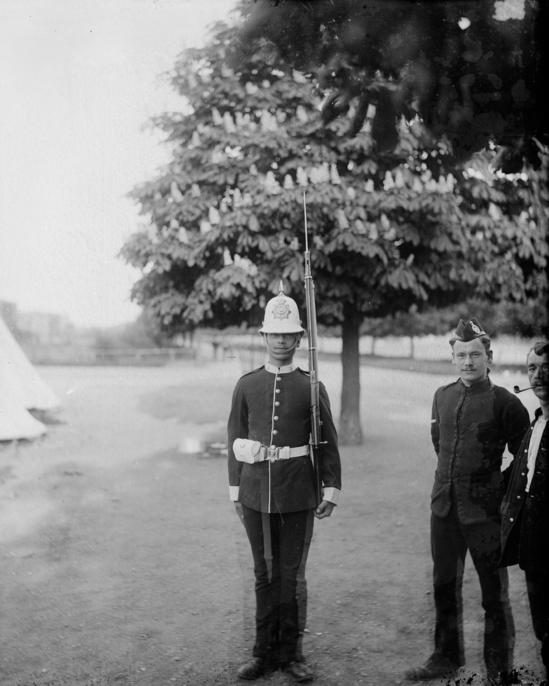 Corporal and Private, 1st Battalion The Devonshire Regiment, c1895