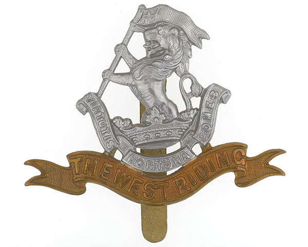 Cap badge, Duke of Wellington’s (West Riding Regiment), 1914