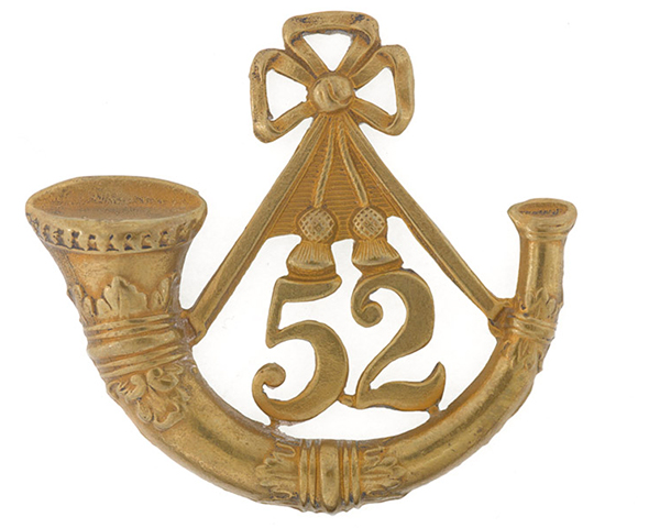 Glengarry badge, other ranks’, 52nd (Oxfordshire) Regiment of Foot (Light Infantry), 1874-81