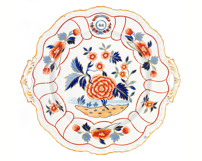 Dish from the officers' mess of the 48th (Northamptonshire) Regiment of Foot, c1809