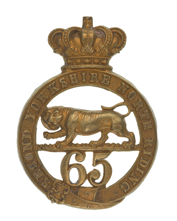 Other ranks’ glengarry badge, 65th (2nd Yorkshire, North Riding) Regiment of Foot, c1874 