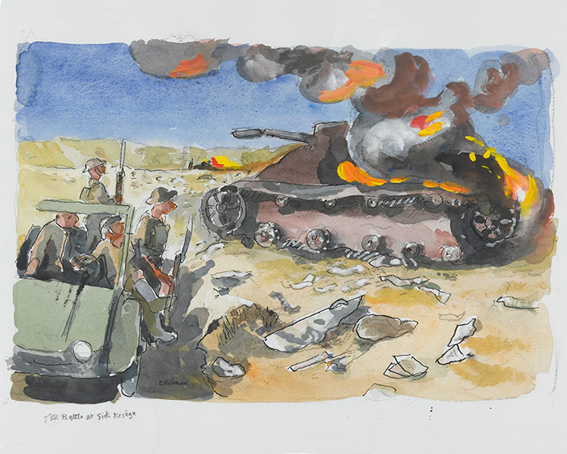 ‘The Battle at Sidi Resegh’, by Eric ‘Jack’ Dawson, 2007