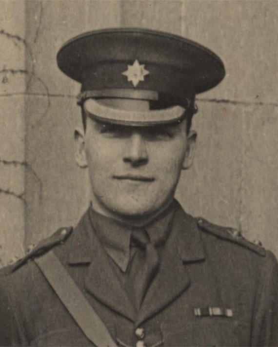 James Brady in Irish Guards uniform, c1918