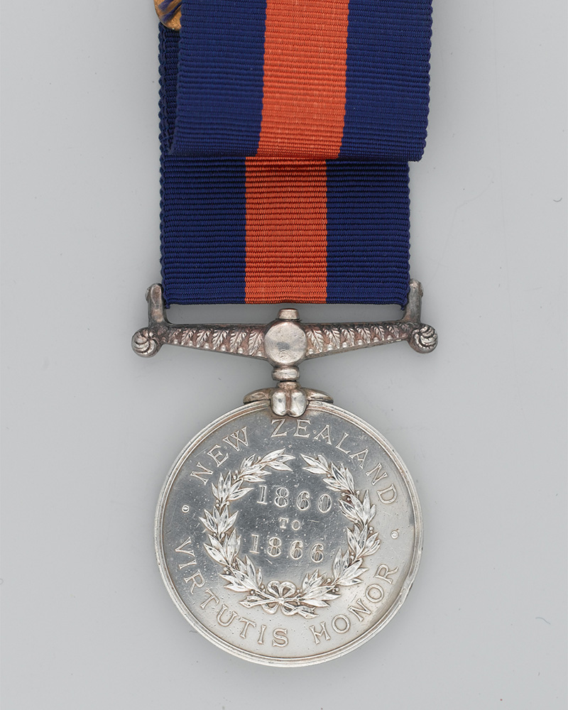 New Zealand War Medal 1860-66 awarded to Sergeant Edward L Elgar, 12th (East Suffolk) Regiment