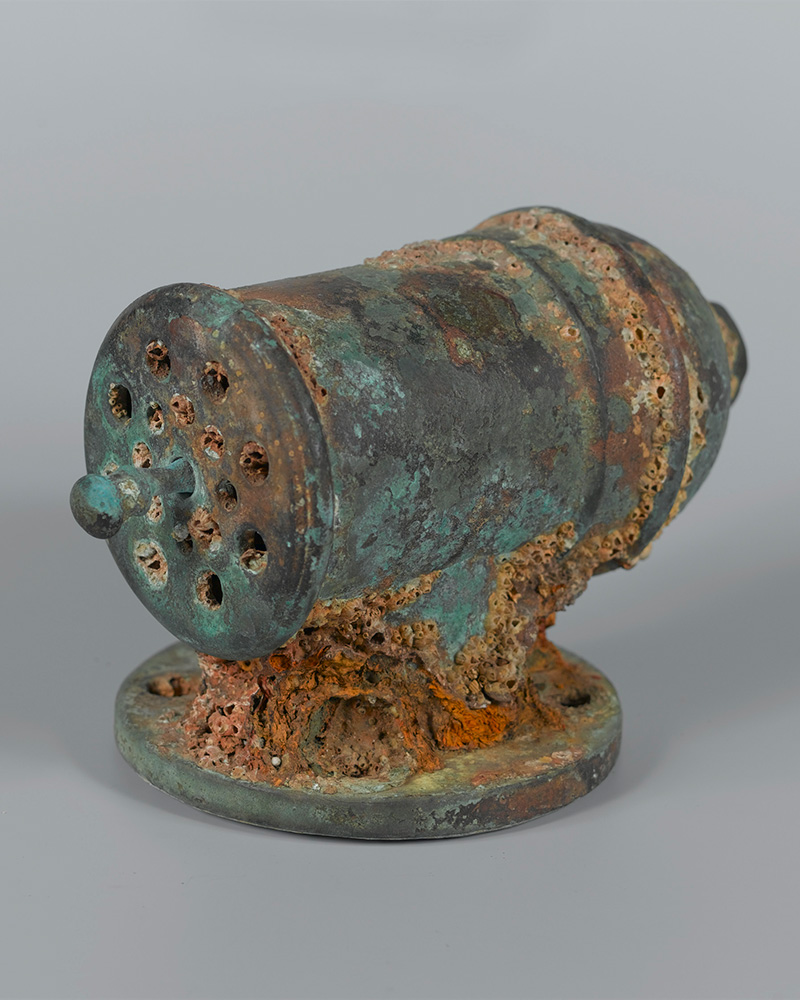 Brass bilge-pump valve salvaged from the wreck of HMT 'Birkenhead', 1852