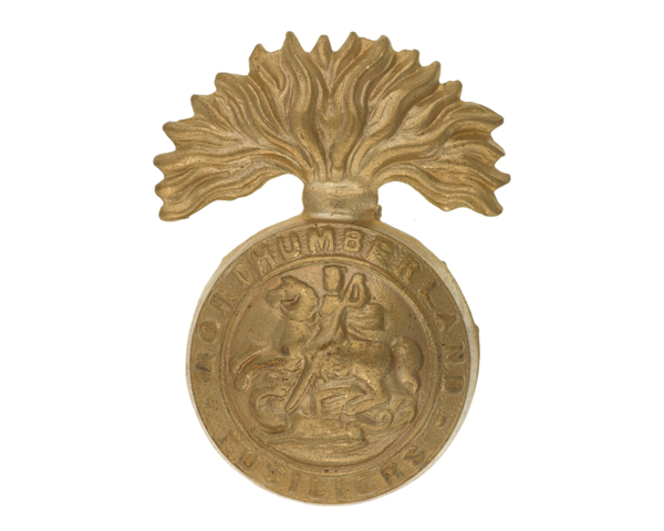 Cap badge, The Northumberland Fusiliers, c1920 