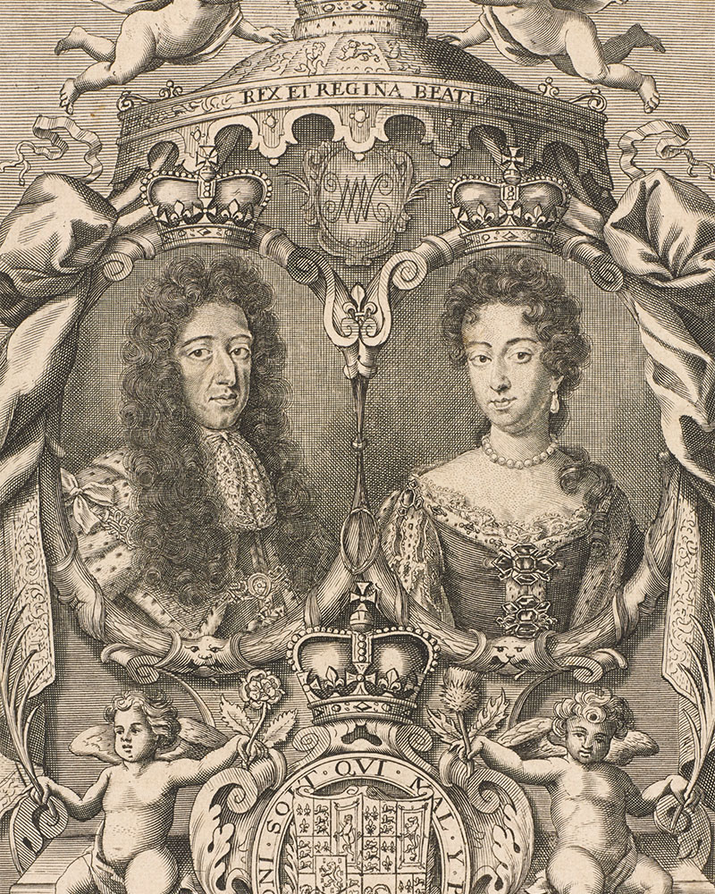 King William III and Queen Mary II, c1690