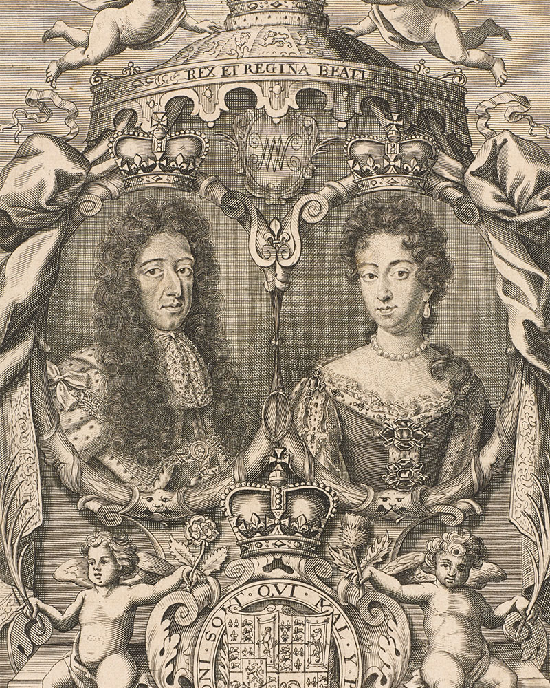 King William III and Queen Mary II, c1690