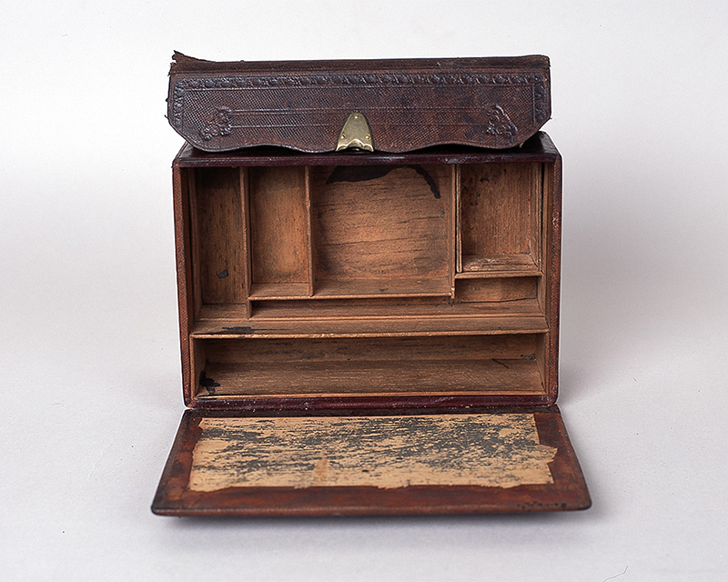 Writing case used by Frederick Newman, c1854 