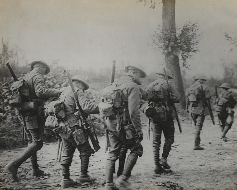 Gassed British soldiers, c1916 