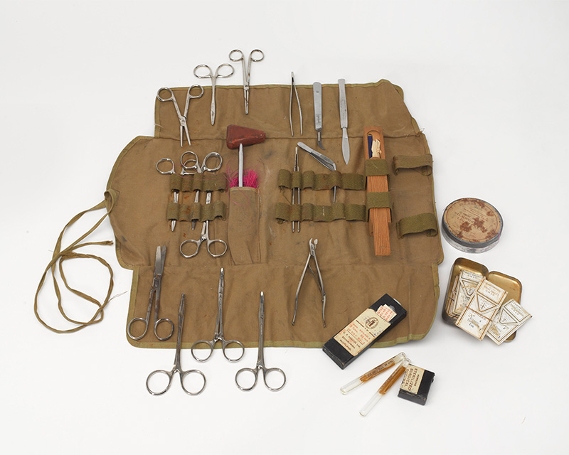 Medical kit used by Major John Grice, RAMC, c1945