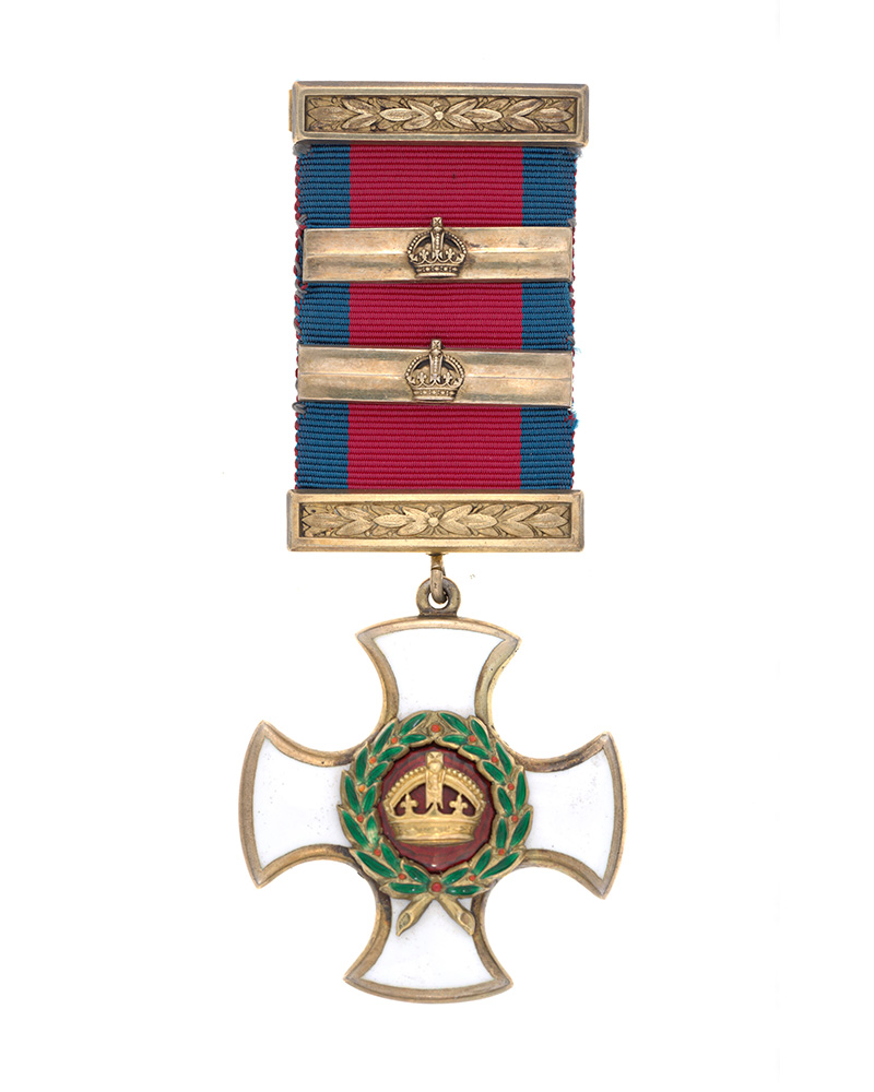 Distinguished Service Order with Two Bars, awarded to Lieutenant Colonel James Plunkett