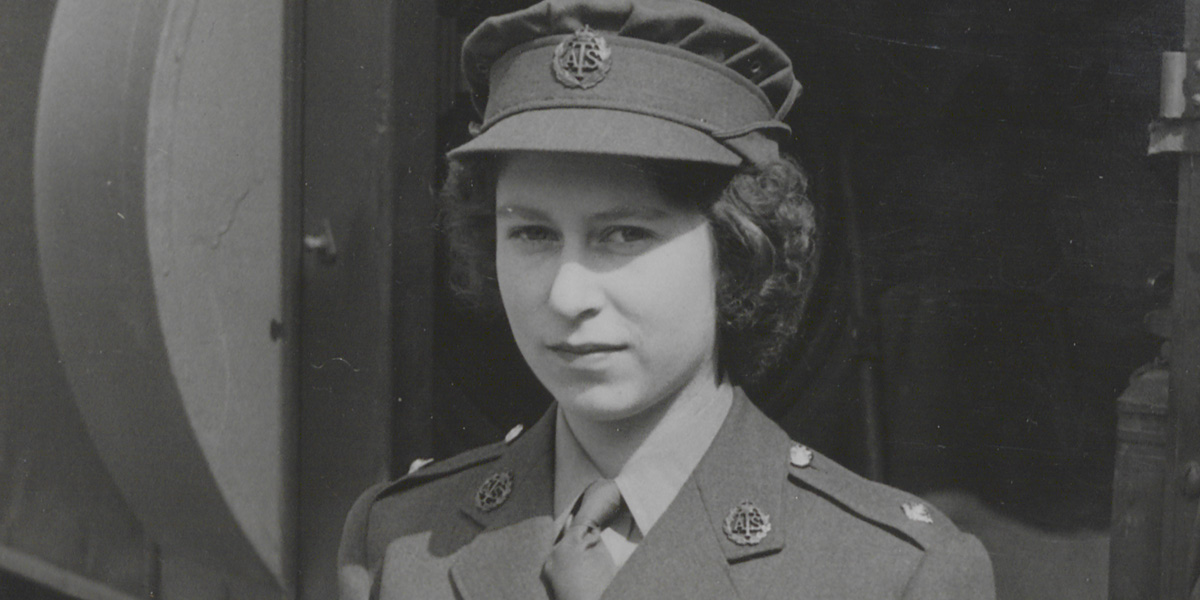 HRH Princess Elizabeth in her Auxiliary Territorial Service uniform, 1945