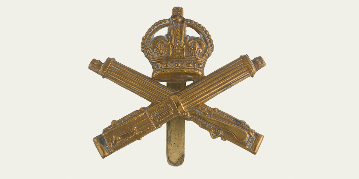 Cap badge, Machine Gun Corps, c1917