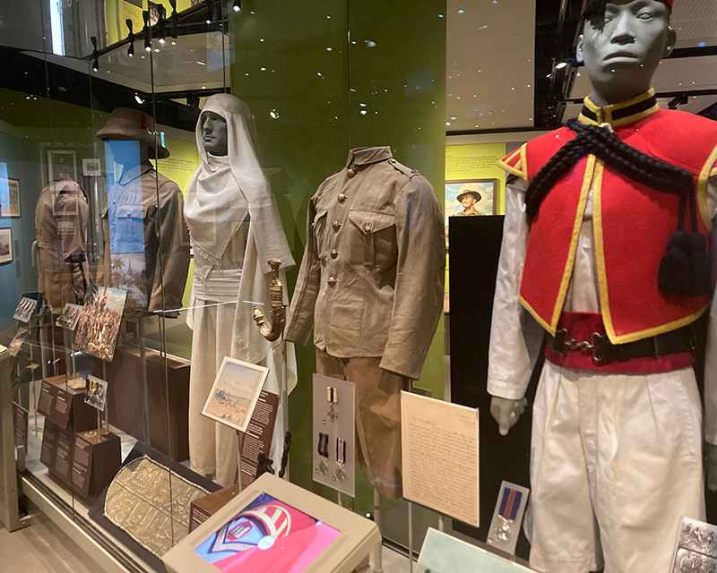 Uniforms on display in Global Role gallery