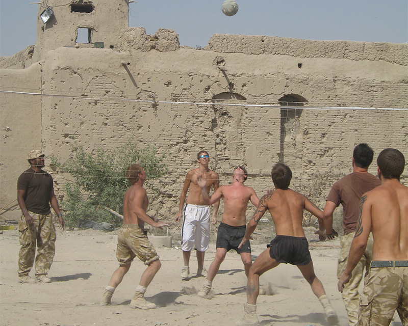 Volleyball competition, Musa Qala, 2006