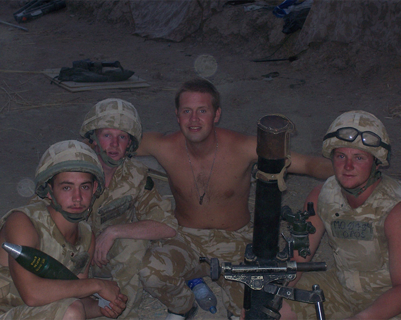 Corporal Danny Groves with mortar team, Musa Qala, 2006