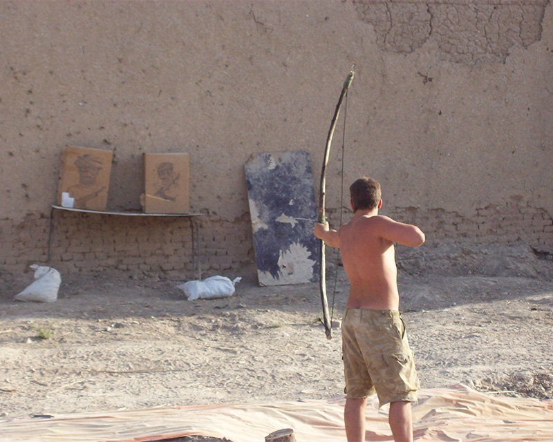 Bow-and-arrow competition, Musa Qala, 2006