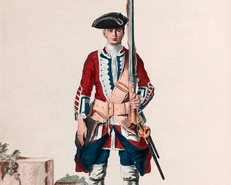 Soldier of the 3rd Regiment of Foot Guards, c1742