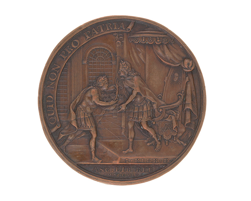 Medal commemorating the Duke of Cumberland's recapture of Carlisle from the Jacobites, 1745