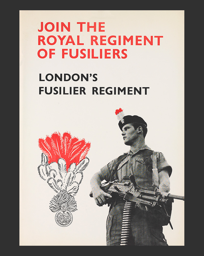 Royal Regiment of Fusiliers recruiting poster, c1968
