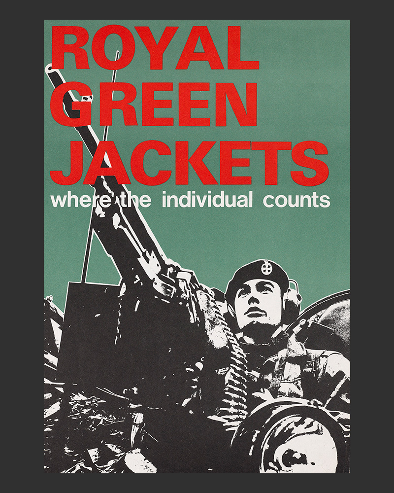 Royal Green Jackets recruiting poster, 1974