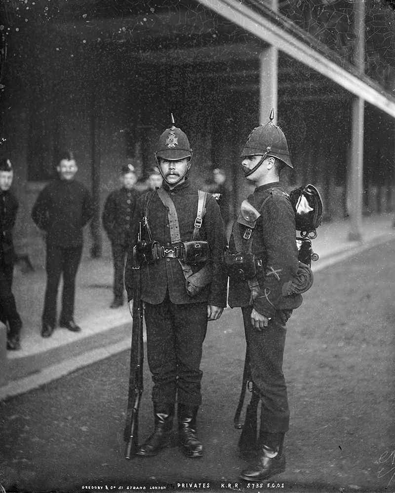 Privates, King’s Royal Rifle Corps, c1900