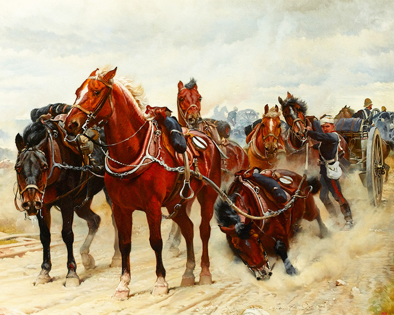 Patient Heroes, a Royal Horse Artillery Gun Team in action, 1882
