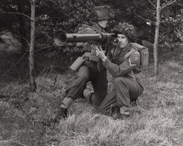 Devon and Dorset Regiment troops training with a 3.5-inch Bazooka, c1960