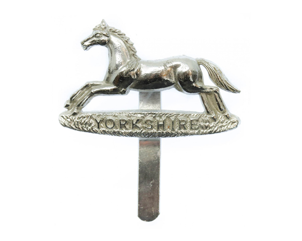 Cap badge, Prince of Wales’s Own Regiment of Yorkshire, c1980