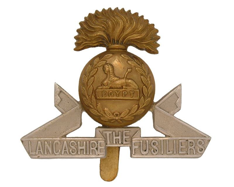 Other ranks’ cap badge, The Lancashire Fusiliers, c1900