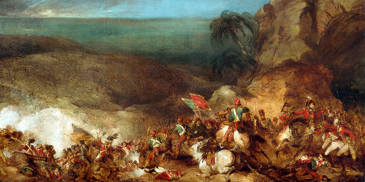 Study for a section of 'The Great Historical Picture of the Battle of Alexandria', c1801