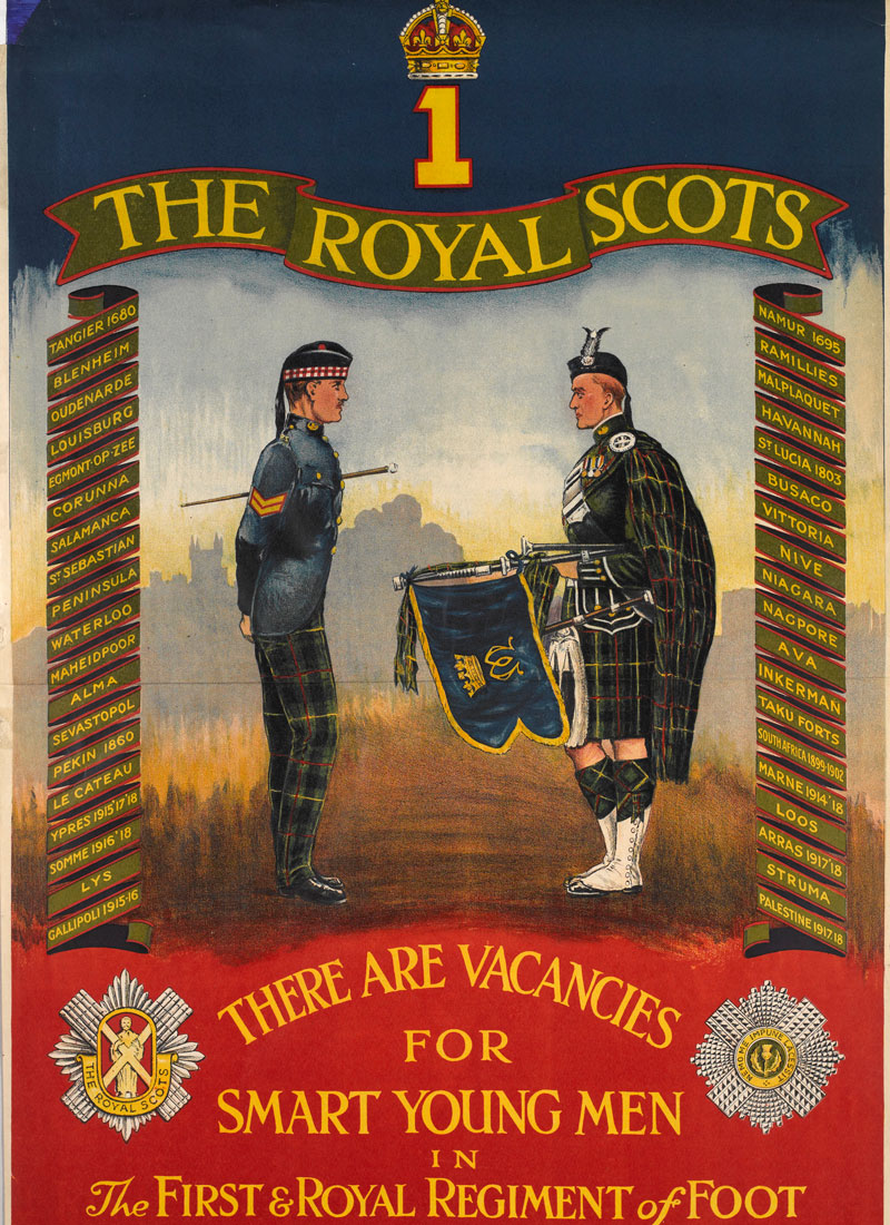 Recruiting poster, Royal Scots (The Royal Regiment), c1930 