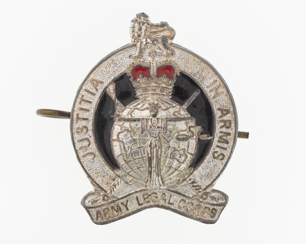 Cap badge, Army Legal Corps, c1985