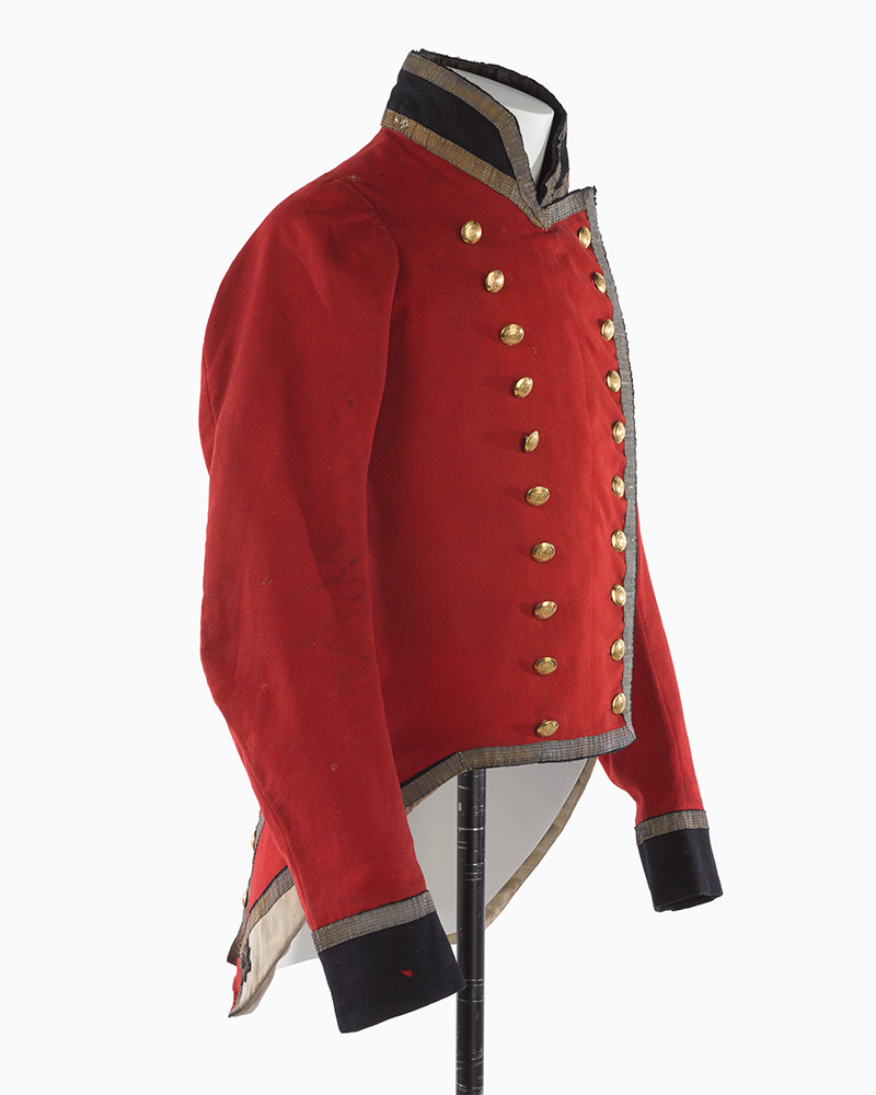 Short-tailed coatee, undress, worn by Lieutenant-Colonel William Miller, 3rd Battalion, 1st Foot Guards, c1815