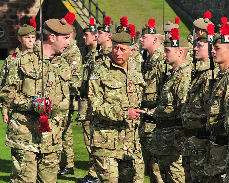 Royal inspection of 3rd Battalion Royal Regiment of Scotland at Fort George, Inverness, 2011