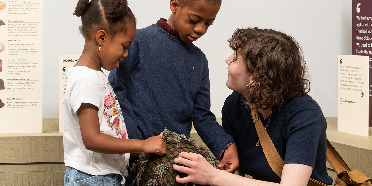 Children attending a family tour