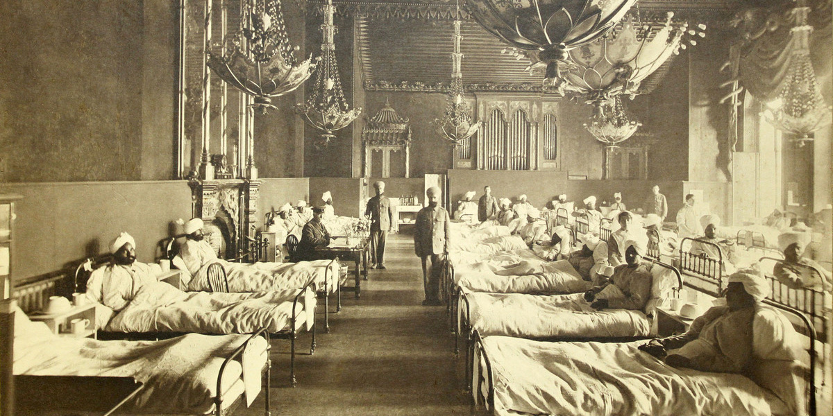 Royal Pavilion Indian Army Hospital, c1917