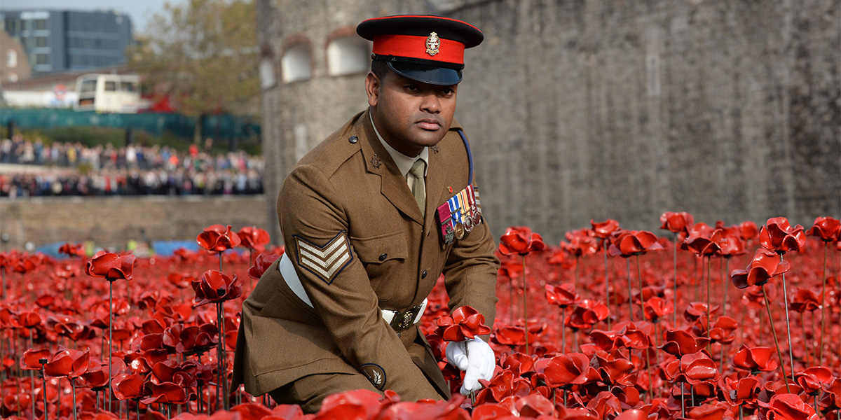 Sergeant Johnson Beharry VC, Tower of London, 2014