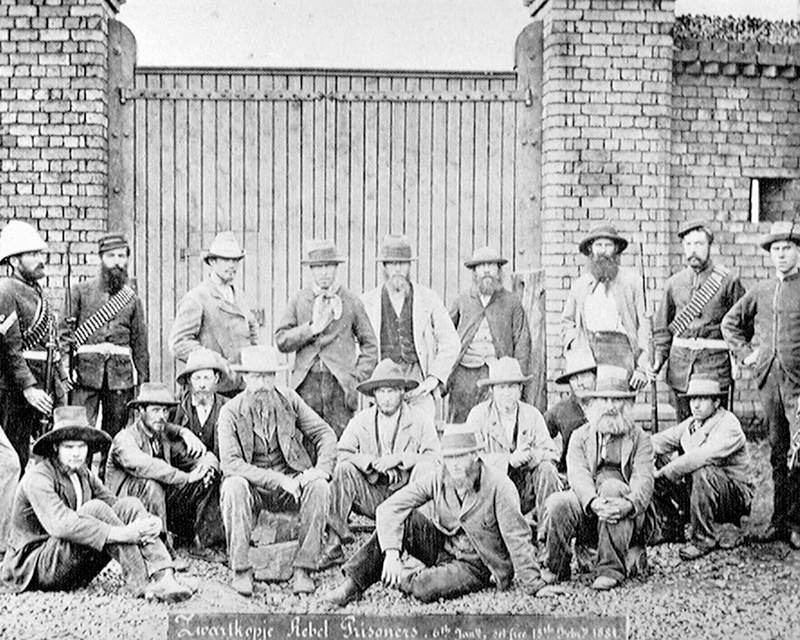Boer prisoners captured in the Transvaal, 1881
