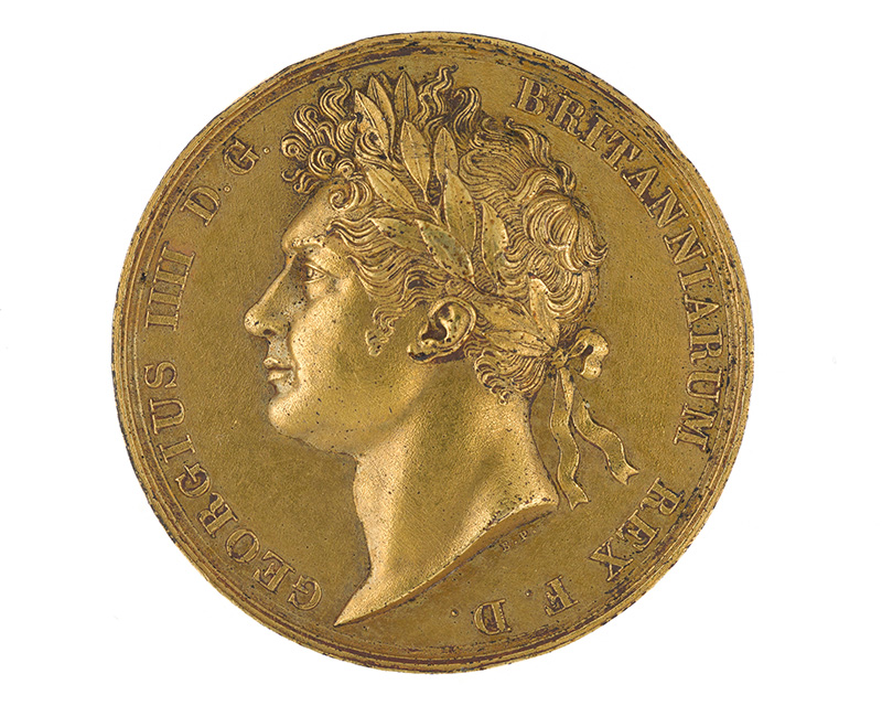 Gold medal commemorating the coronation of King George IV, 1821