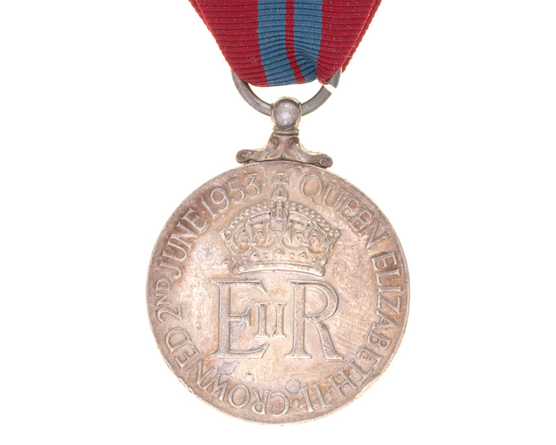 Queen Elizabeth II Coronation Medal (reverse)
