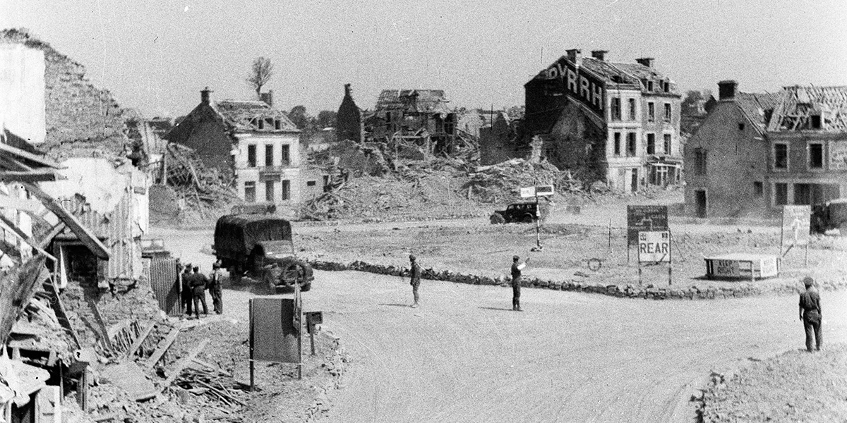 The town centre of Villers-Bocage, June 1944